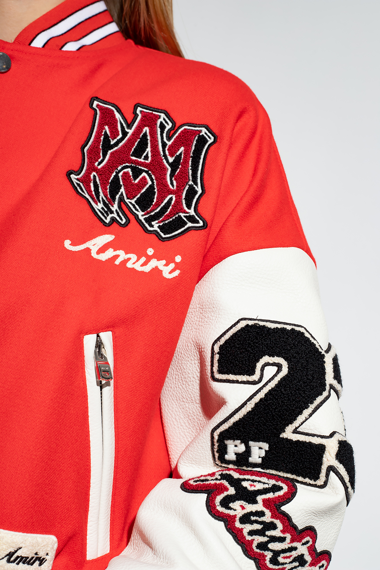 Red Bomber jacket Amiri - SchaferandweinerShops Canada